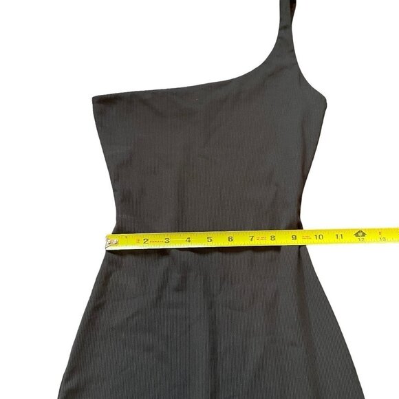 Naked Wardrobe Mini Dress Womens Extra Small XS Black One Shoulder Bodycon Short - Picture 4 of 8
